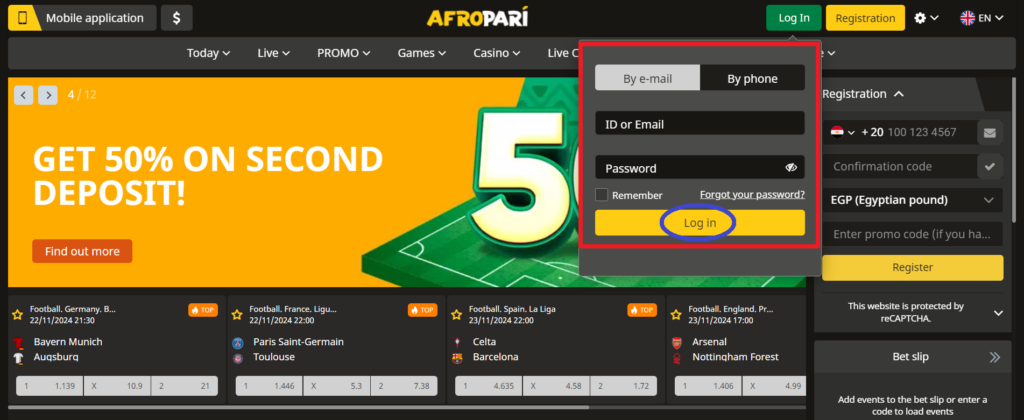 AfroPari Login